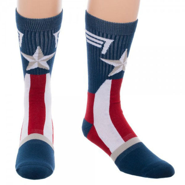 Marvel Captain America Crew Socks