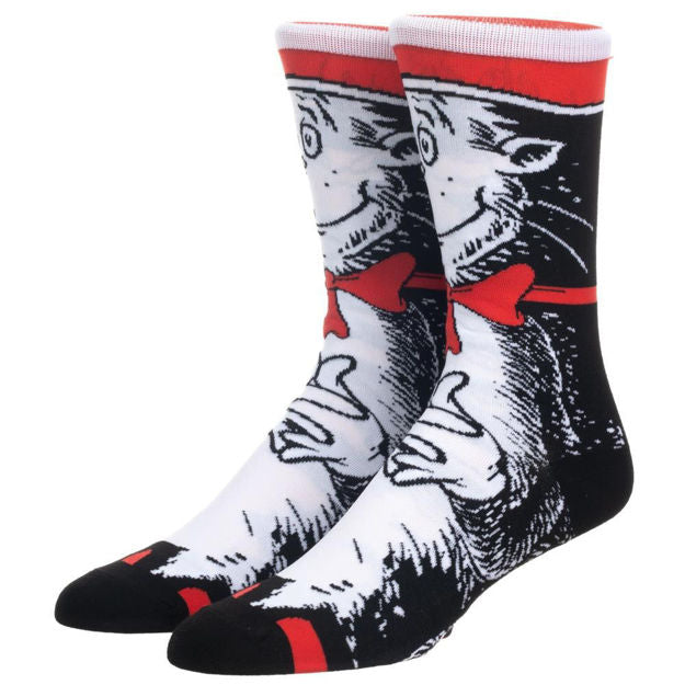 DR. SEUSS CAT IN THE HAT CREW SOCKS