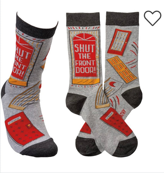 Shut The Front Door Socks
