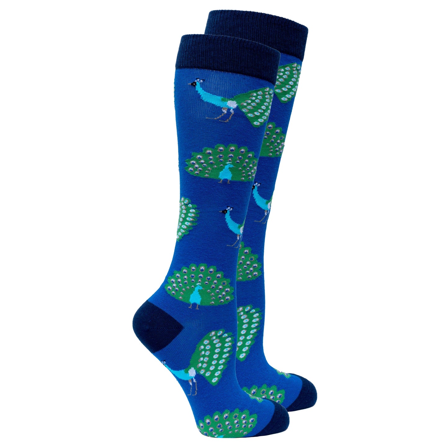 Peacock Knee High Women's Socks