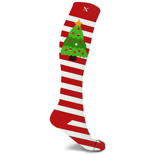 Peppermint Tree Compression Socks