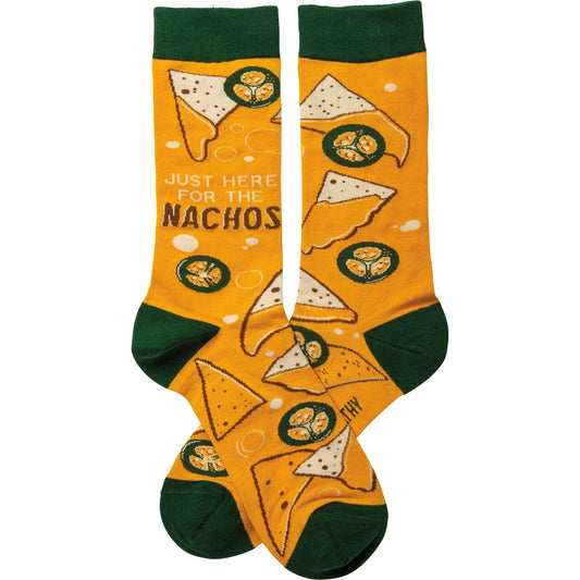 Just Here For The Nachos Socks