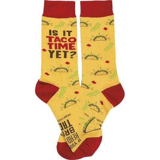 IS IT TACO TIME YET SOCKS