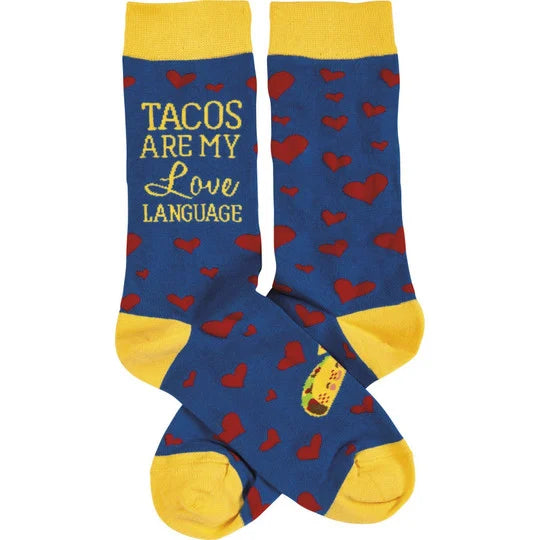 Tacos Are My Love Language Socks
